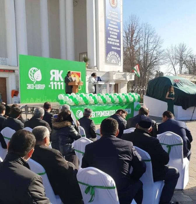 The first electric cars appeared in the public transport of  Dushanbe city