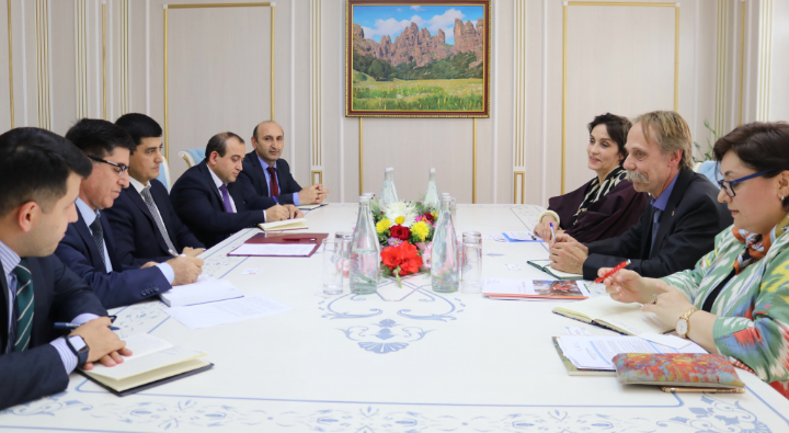 Meeting of the Chairman of the Committee with the delegation of the Swiss Cooperation Office in Tajikistan