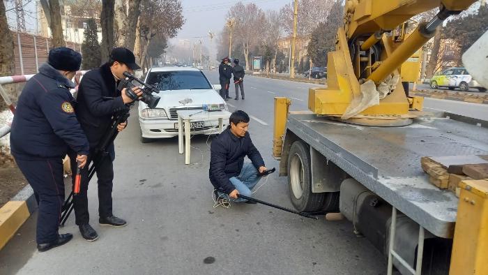 "Clean Air" campaign on the Khujand-Bobojon Gafurov highway