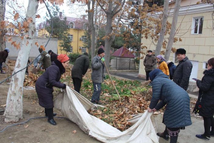 Акция «Чистота местности» в городе Гулистон