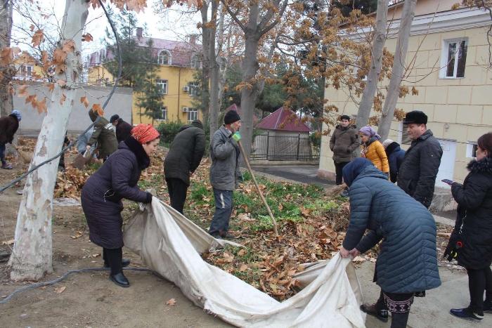 "Clean Area" campaign in the city of Guliston