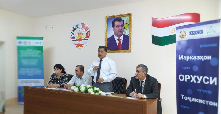 Roundtable in Goziyon jamoat, Bobojon Gafurov district