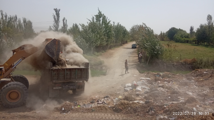 Relocation of landfills in the Dusti area