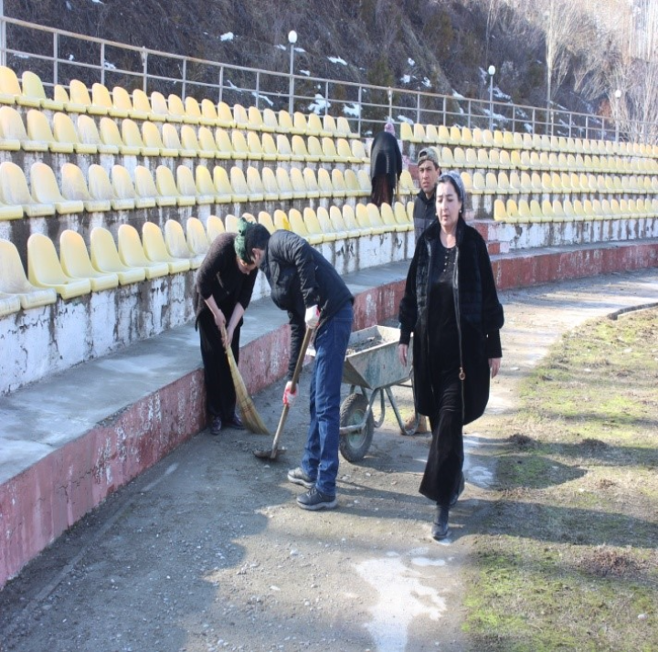Action "Cleanliness of the area" in Sangvor district