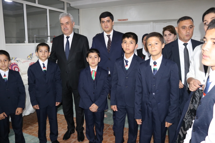 Charity work at the Republican Special School in Dushanbe