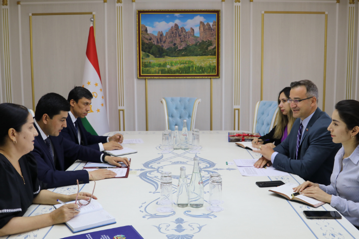 Meeting of the Chairman of the Committee for Environmental Protection under the Government of the Republic of Tajikistan with the Ambassador of the Republic of Turkey to the Republic of Tajikistan Mr. Umut Achar