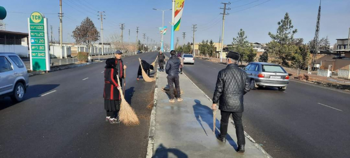 The campaign "Clean Area" in the city of Isfara