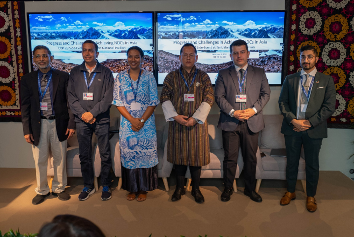Progress and Challenges in Achieving NDCs in Asia" side event in Tajikistan Pavilion at COP28