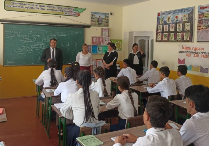 Meeting dedicated to the World Environment Day in the educational institution Jabbor Rasulovsky district